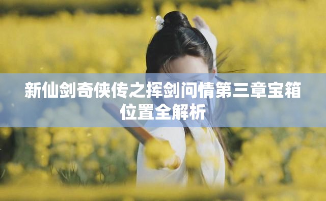 新仙剑奇侠传之挥剑问情第三章宝箱位置全解析